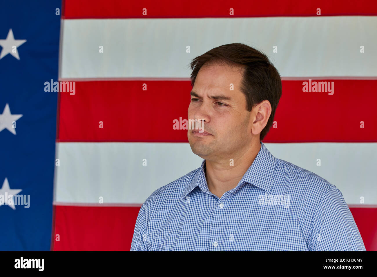 Marco Rubio al senato americano evento campagna nel 2016 Foto Stock