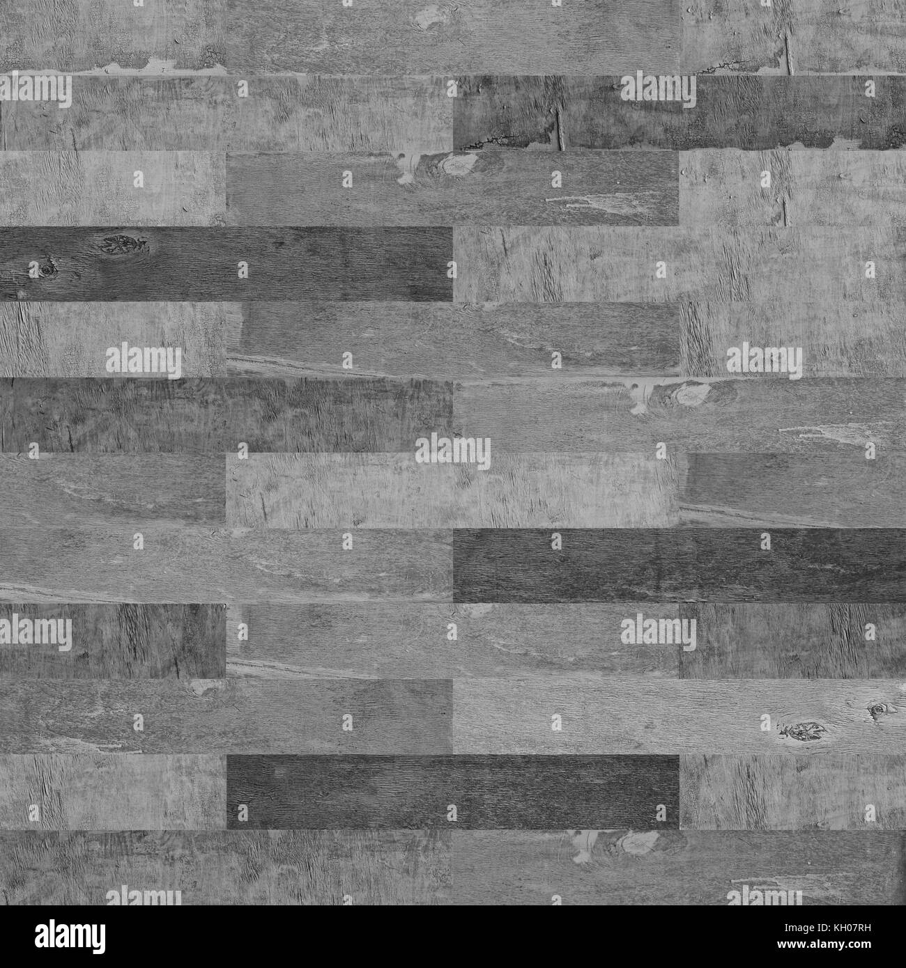 In bianco e nero di legno texture seamless parete vintage Foto Stock