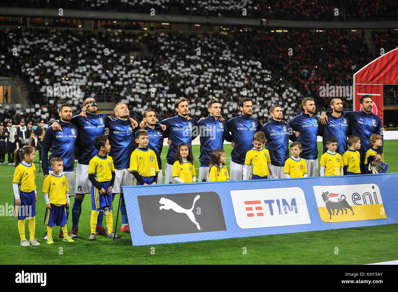 Durante la coppa del mondo fifa qualificazioni, Russia, . in milano, Italia. Credito: Fabio petrosino/alamy live news Foto Stock