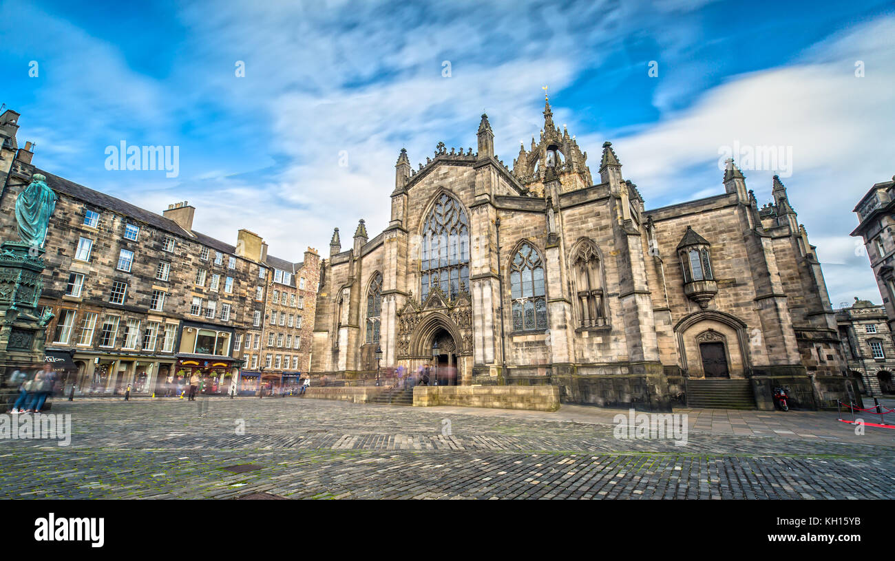 La cattedrale di St. Giles in Edinburgh Foto Stock
