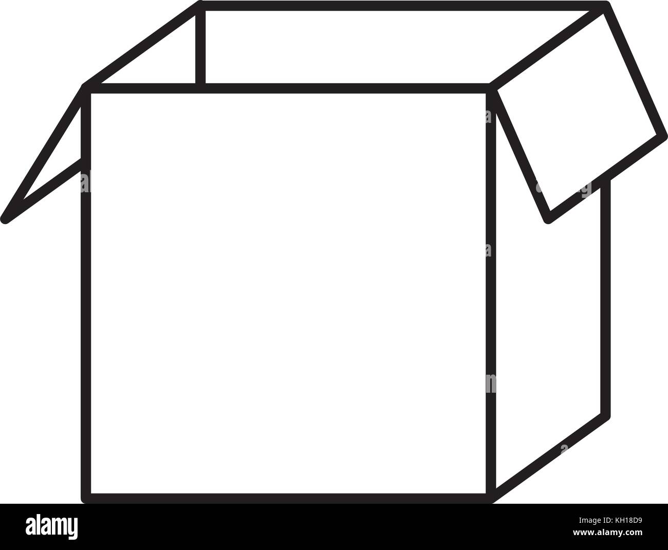 Scatola isolata design Illustrazione Vettoriale
