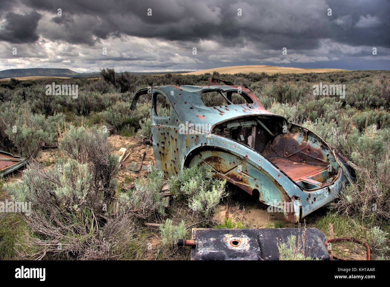 Ferris Ghost Town, Wy. A nord di Rawlins sulla Rt 287 circa 24 miglia a nord (circa 5 miglia a sud di Lamont svoltare a destra (est) sulla Carbon County Route 100, Foto Stock