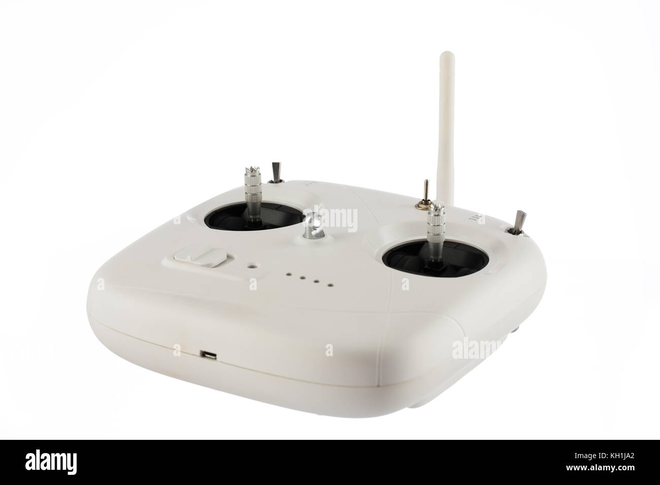 Telecomando radio isolato su bianco Foto Stock