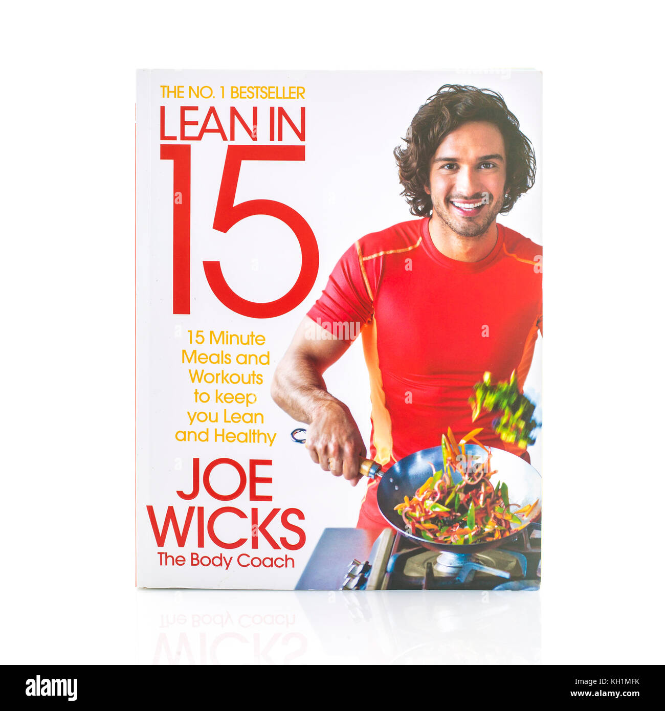 SWINDON, Regno Unito - 11 novembre 2017: Joe Lean stoppini in 15 libro di cucina Foto Stock
