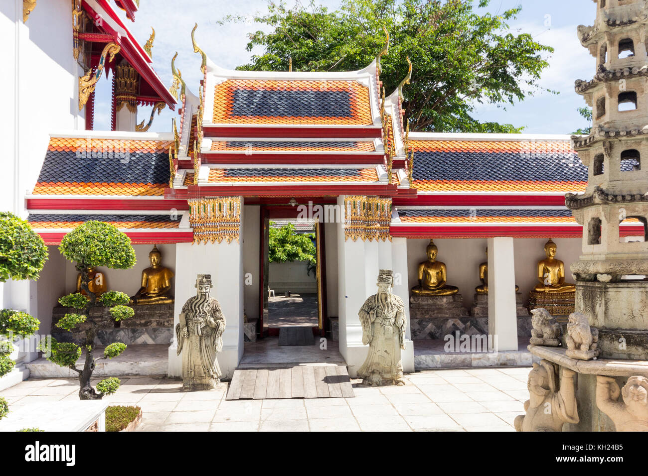 Gateway, Wat Pho, bangkok, Thailandia Foto Stock