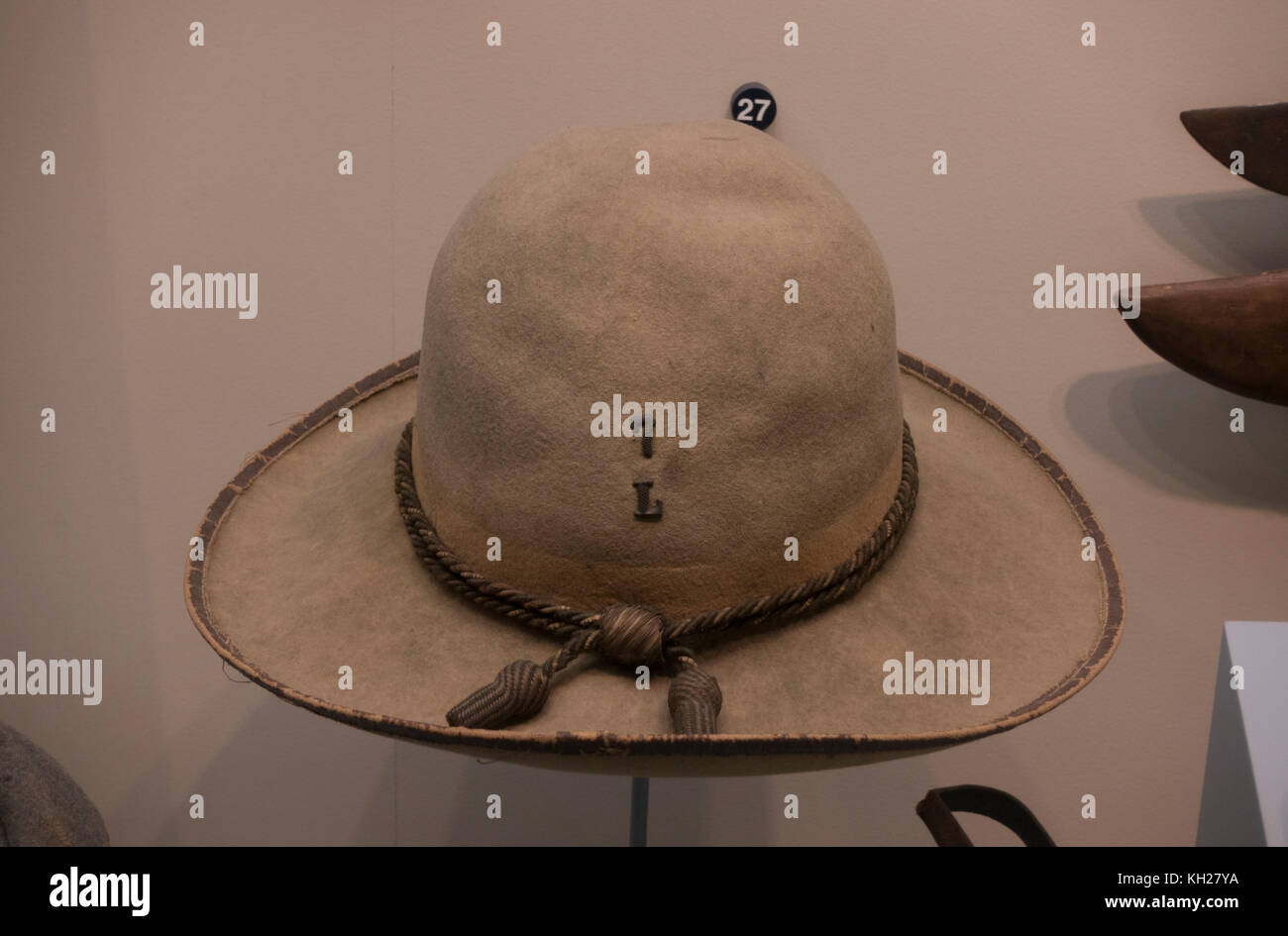 Un confederato Slouch cappello (c. 1860s), il Museo Nazionale della Guerra  Civile, Lincoln Circle, Harrisburg, PA, Stati Uniti Foto stock - Alamy
