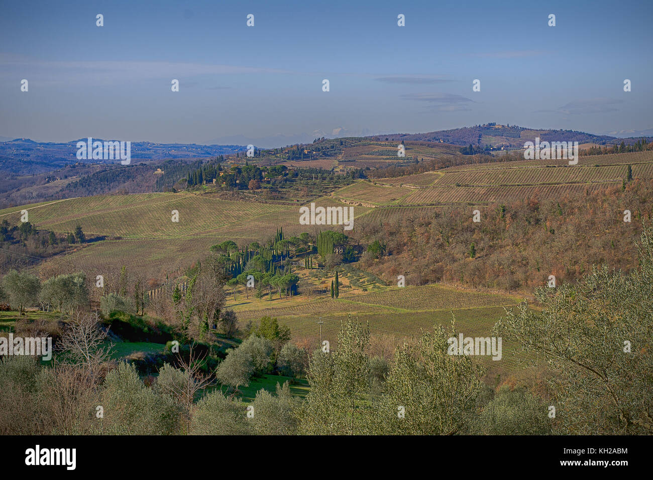 Valle del chianti, Toscana - Italia Foto Stock