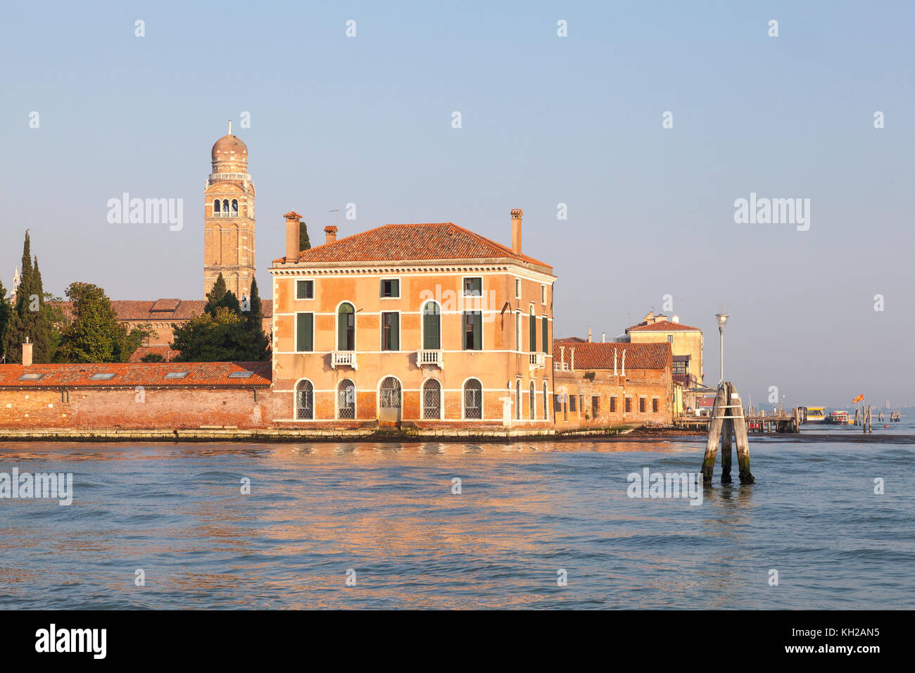 Casino degli Spiriti o Casino degli spiriti, all'alba, Cannaregio, Venezia, Italia. Questo allegato di Palazzo Contarini dal Zaffo è detto di essere ossessionato Foto Stock