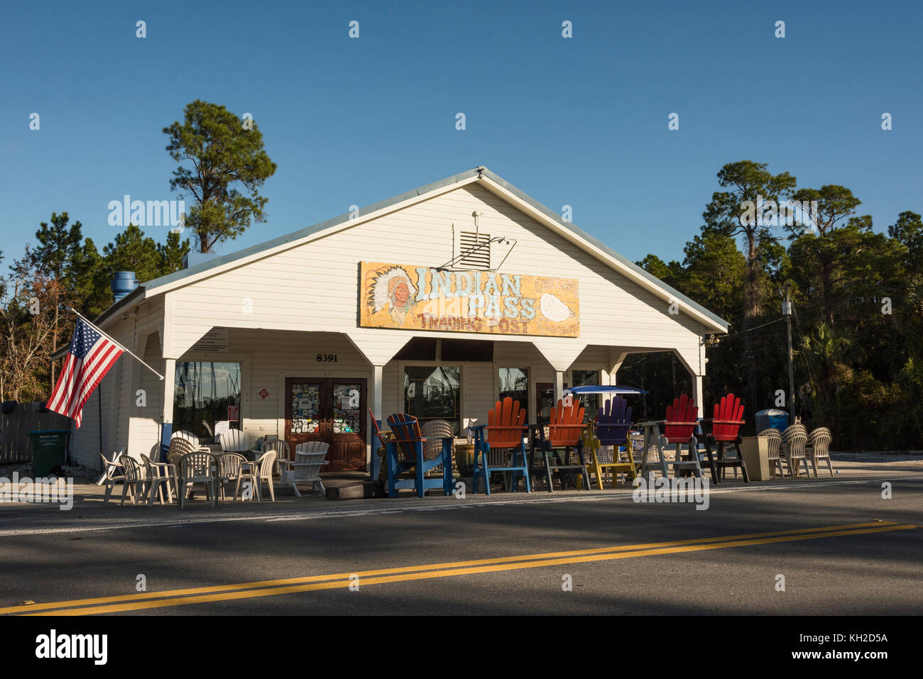 Indian Pass Raw Bar in Port Saint Joe, Florida Foto Stock