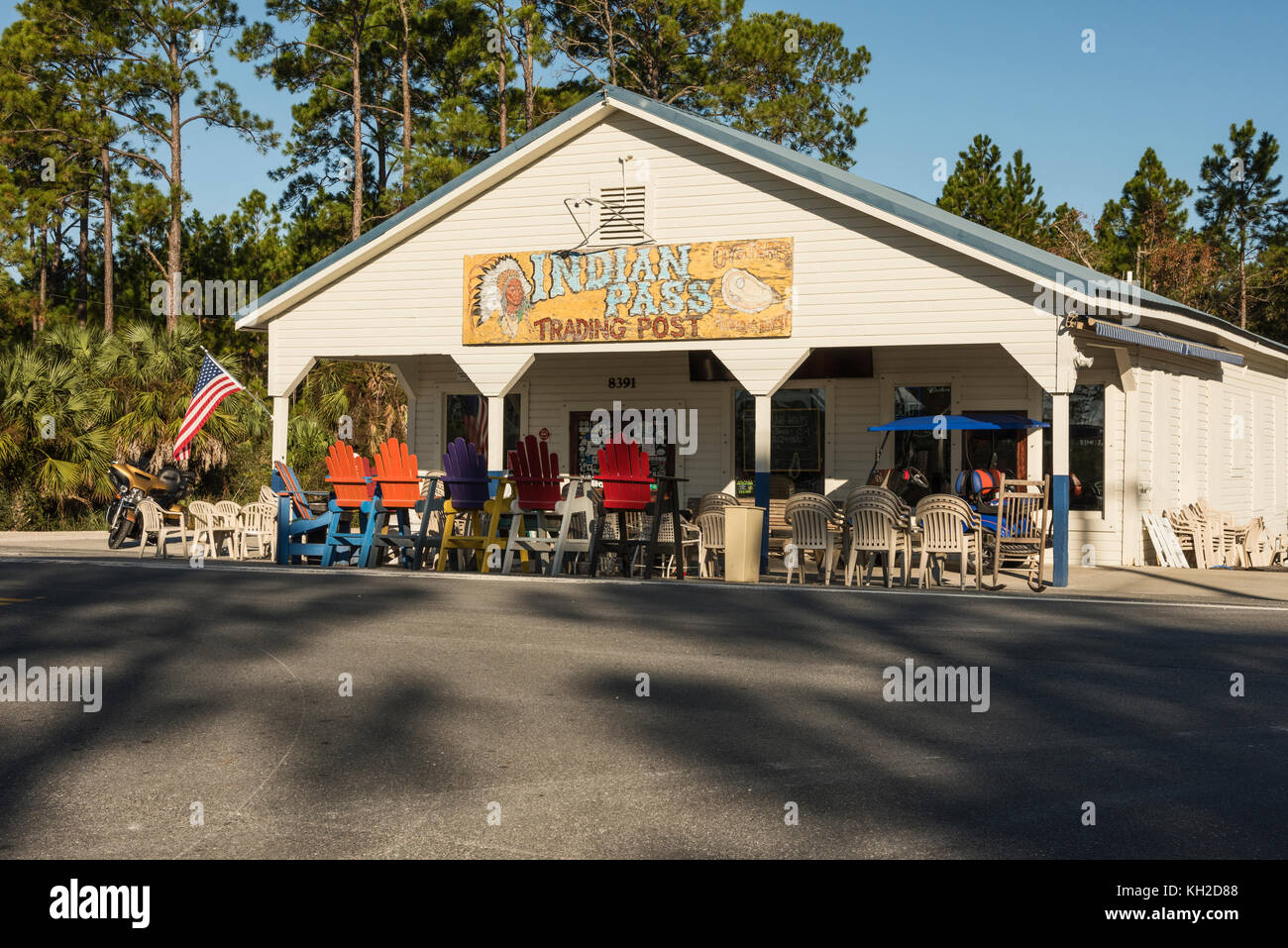 Indian Pass Raw Bar in Port Saint Joe, Florida Foto Stock
