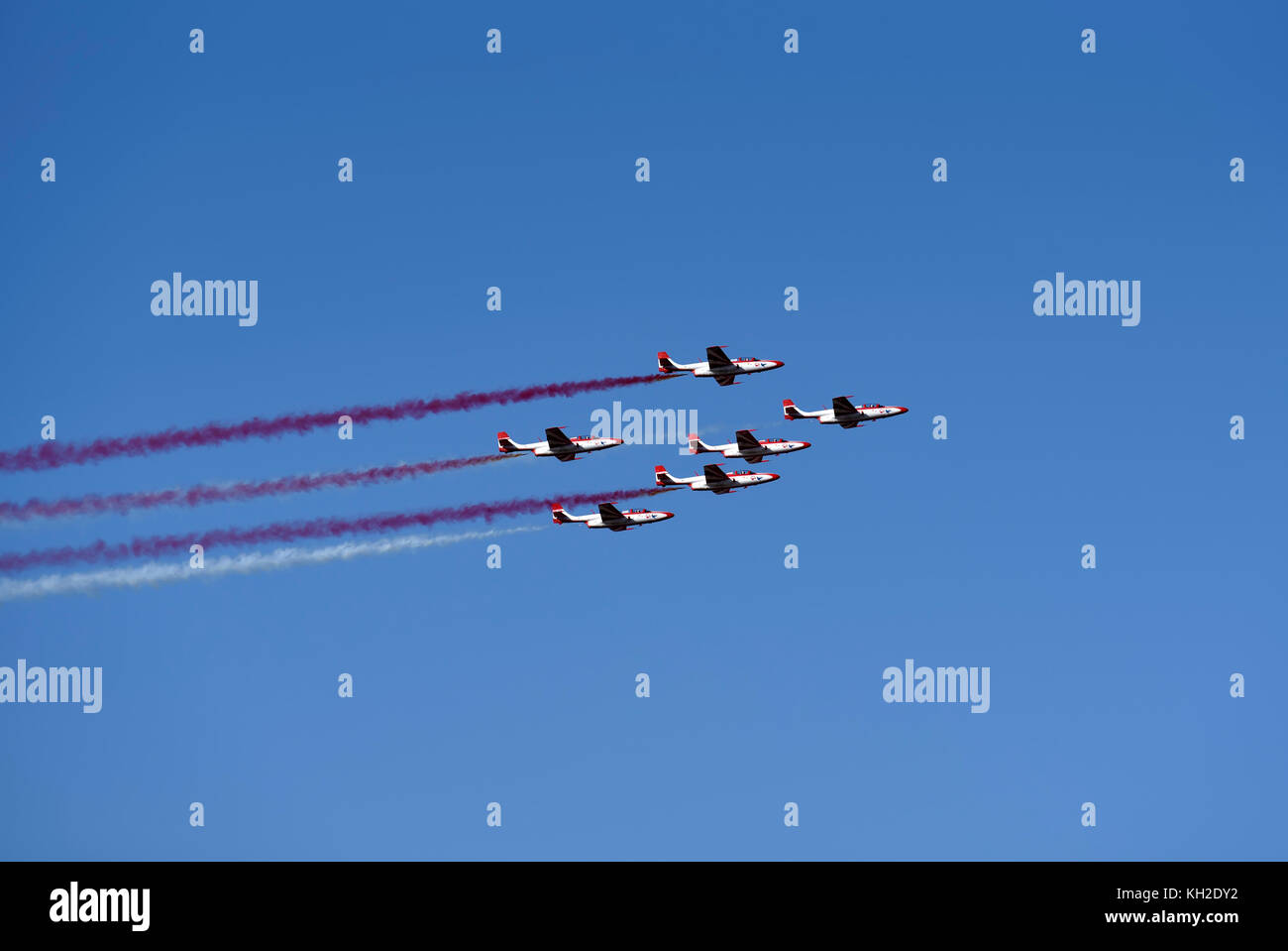 ISKRA Polish Air Force Team all'Athens Flying Week 2017 Air-Show nella base aerea di Tanagra, Grecia Foto Stock