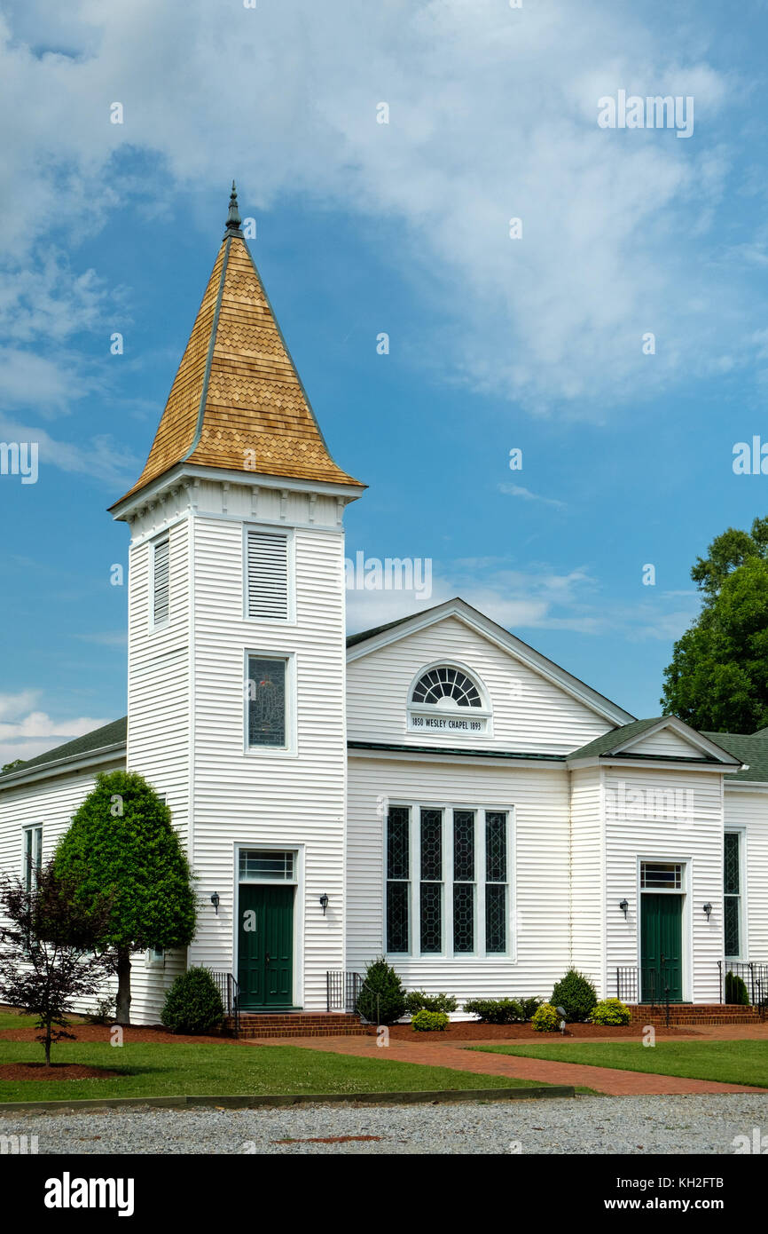 Wesley Chapel Regno Chiesa Metodista, 220 Kings Highway, Suffolk, Virginia Foto Stock