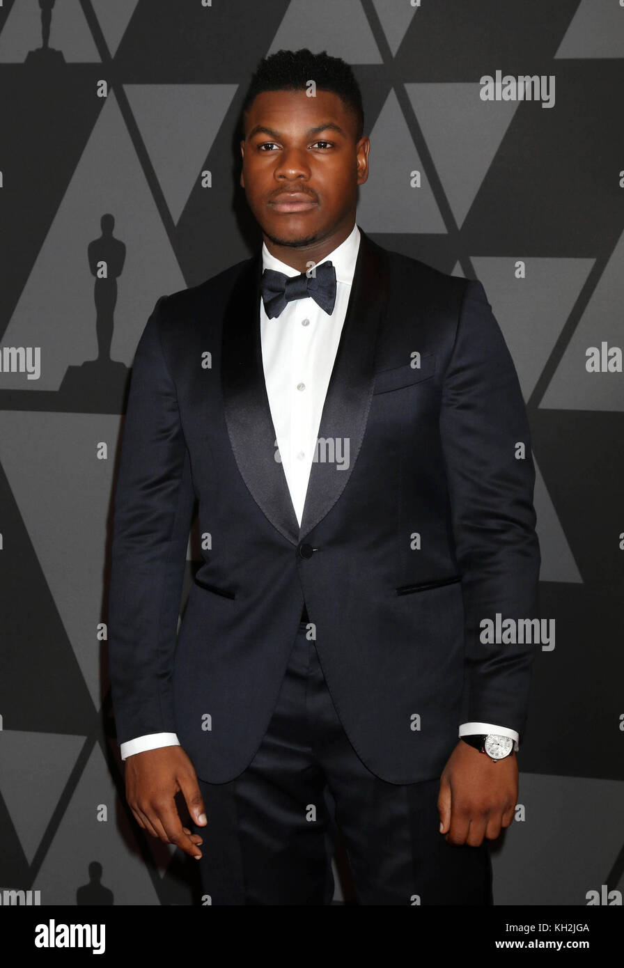 Hollywood, Ca. 11th novembre 2017. John Boyega  al 9th Annual Governors Awards della sala da ballo Dolby di Hollywood, California, l'11 novembre 2017. Credito: David Edwards/Media Punch/Alamy Live News Foto Stock