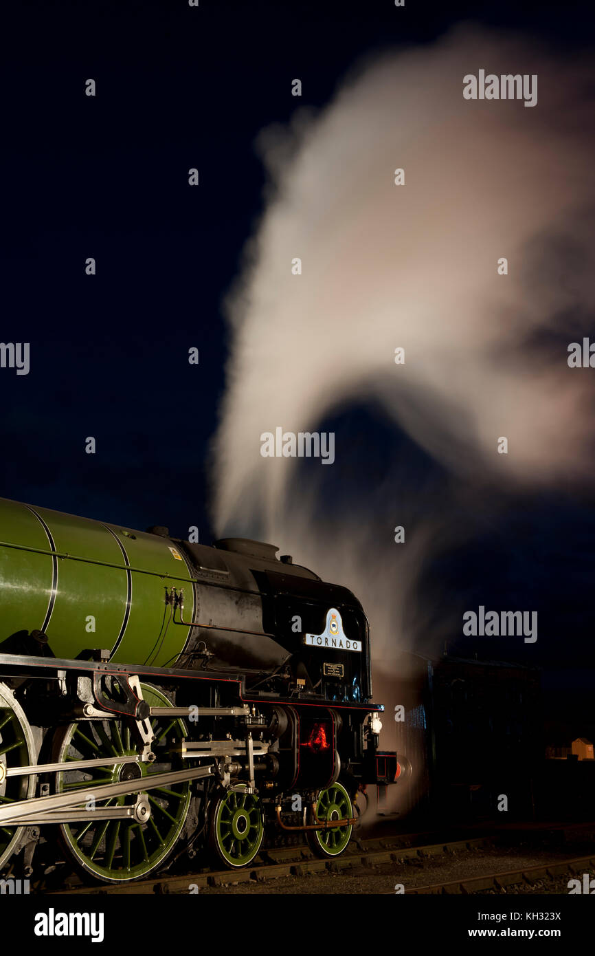 60163 Tornado un Peppe A1 Pacific locomotiva di Didcot Railway Centre, Oxfordshire, England, Regno Unito Foto Stock