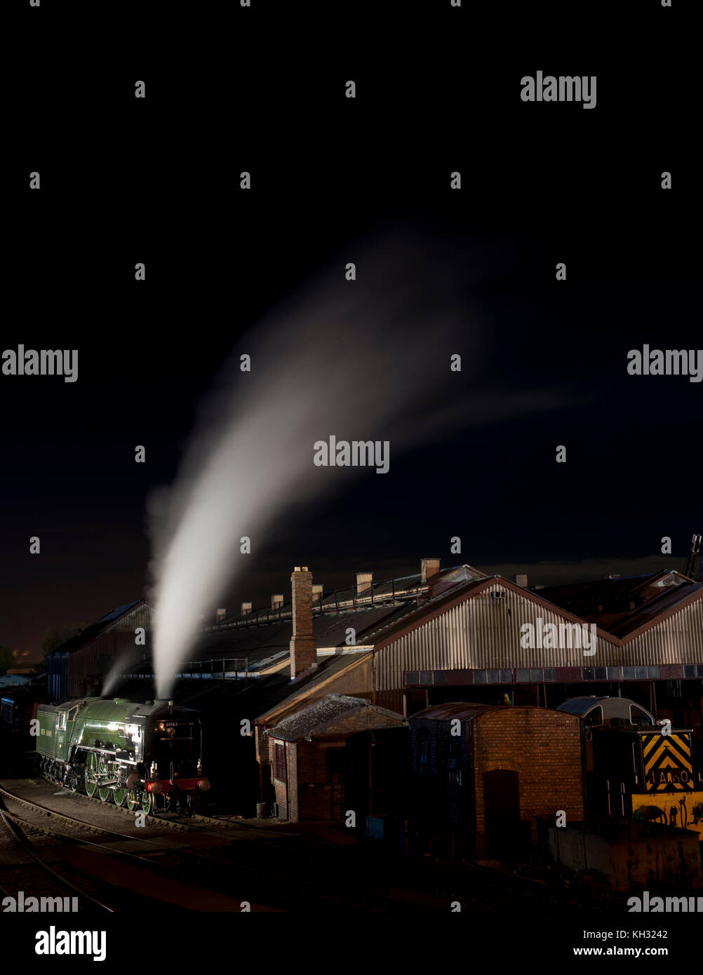 60163 Tornado un Peppe A1 Pacific locomotiva di Didcot Railway Centre, Oxfordshire, England, Regno Unito Foto Stock