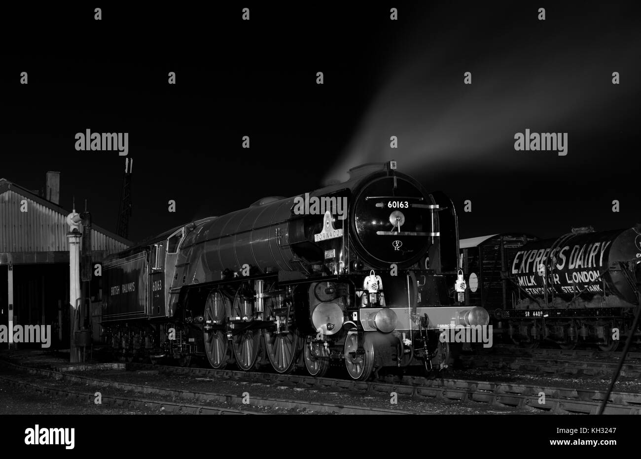 60163 Tornado un Peppe A1 Pacific locomotiva di Didcot Railway Centre, Oxfordshire, England, Regno Unito Foto Stock