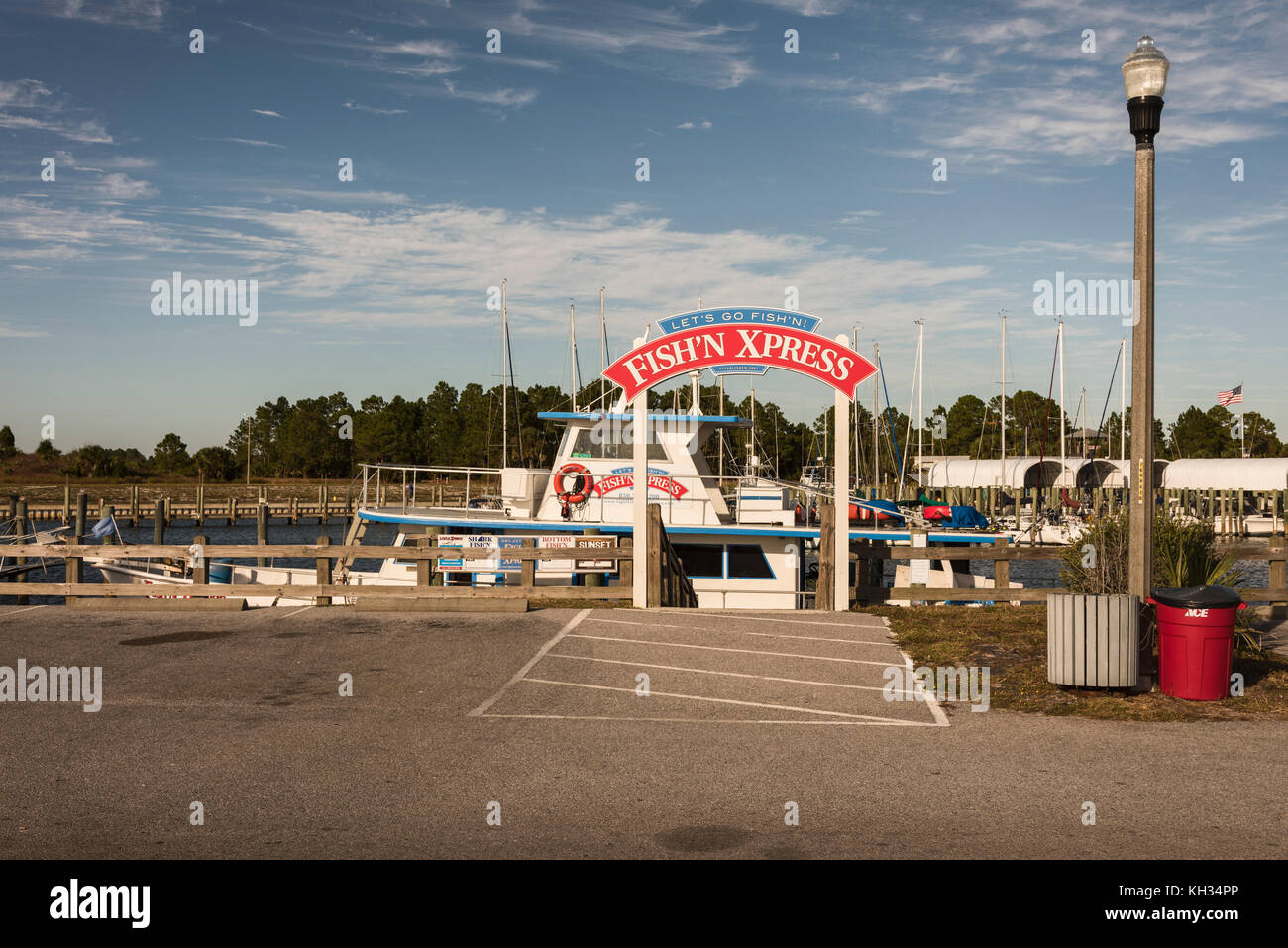 Charter di pesca in Port Saint Joe Marina, Florida USA Foto Stock