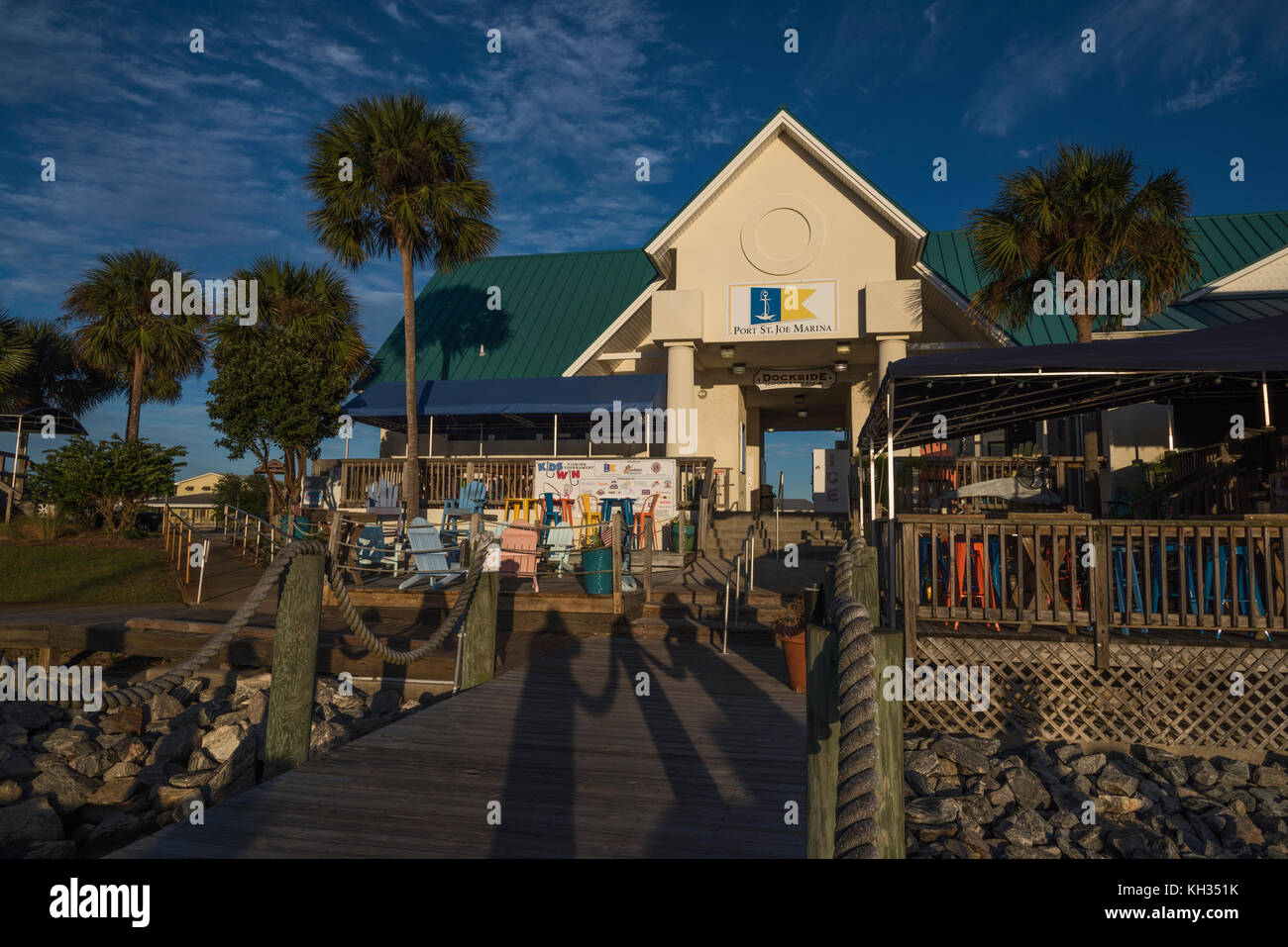 Port Saint Joe Marina, Florida USA Foto Stock