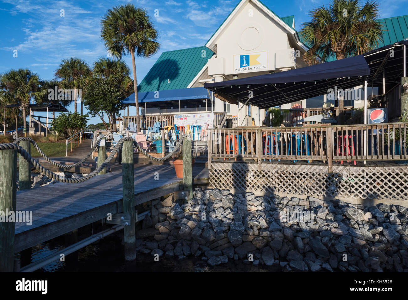 Port Saint Joe Marina, Florida USA Foto Stock