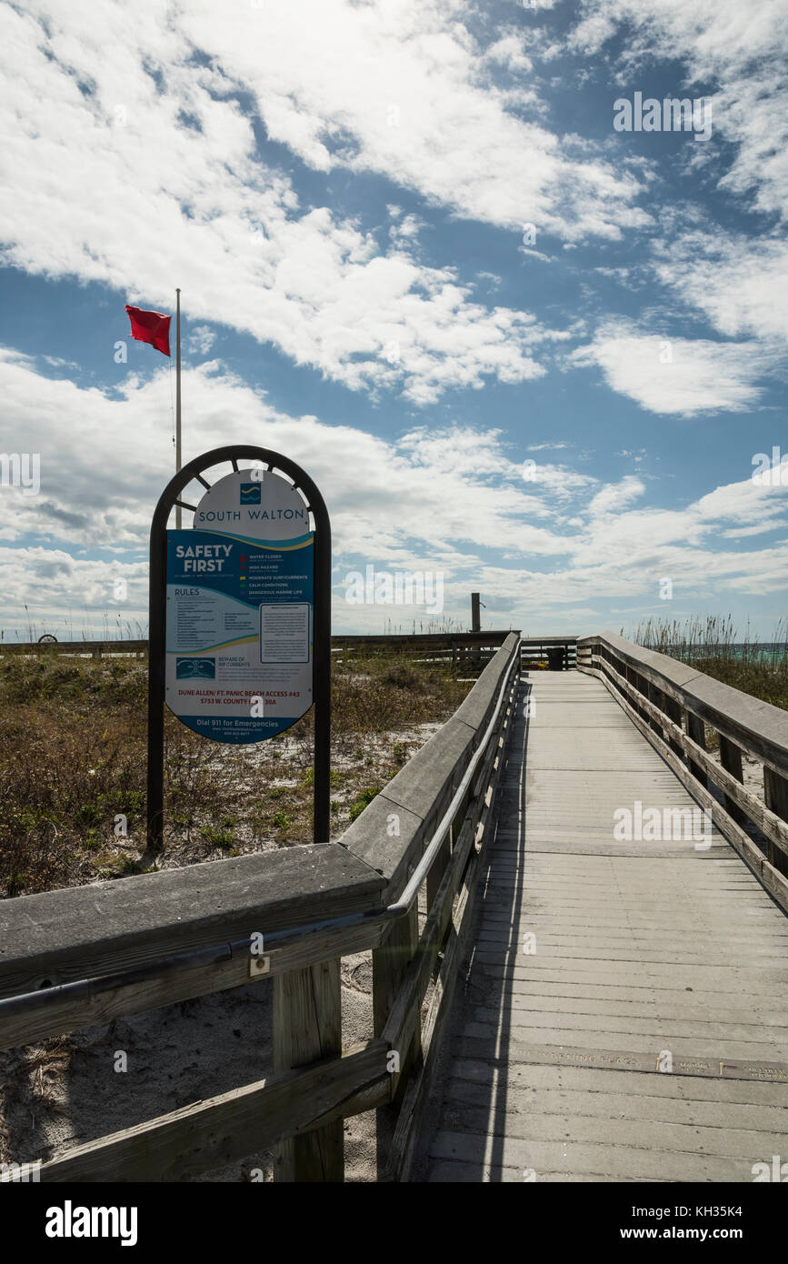 South Walton Dune Allen Picnic Accesso Spiaggia #43 Costa del Golfo della Florida Foto Stock