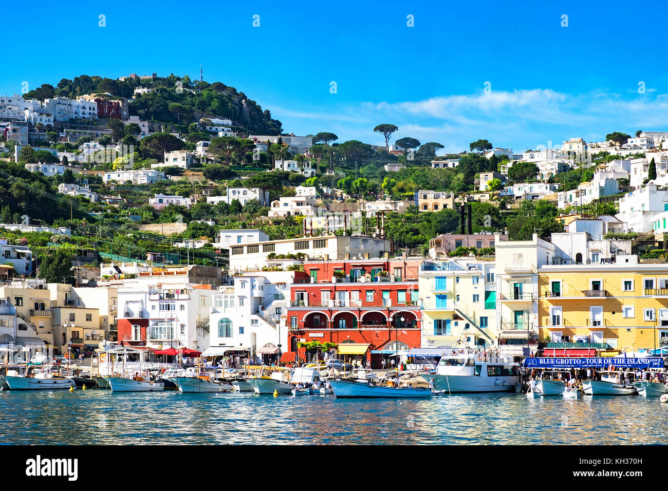 Marina grande sull'isola di Capri, Italia, Foto Stock