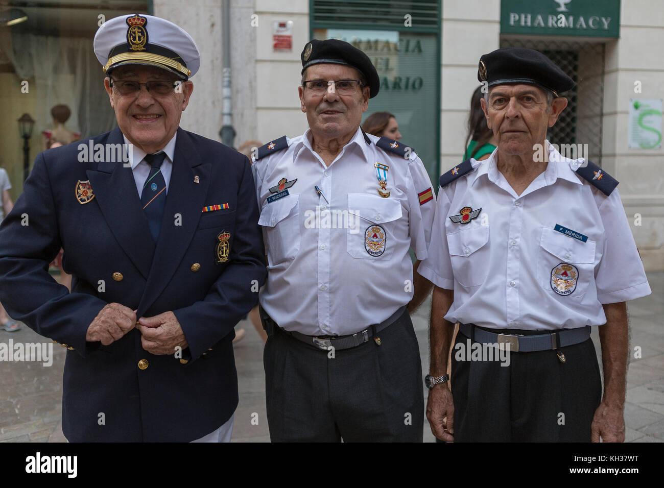 Ogni anno nel mese di settembre in Málaga il giorno della Virgen de la Victoria è celebrata il 8 settembre quando la processione si svolge. Foto Stock