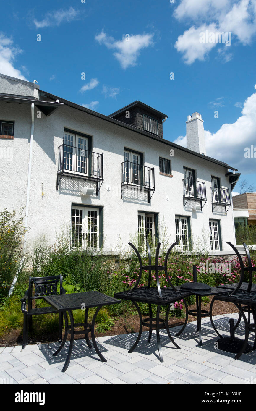 Il recentemente rinnovato e restaurato storico edificio principale dell'ex Guild Inn, ora un matrimonio, sale per riunioni e banchetti complesso in Toronto Ontario Canada Foto Stock