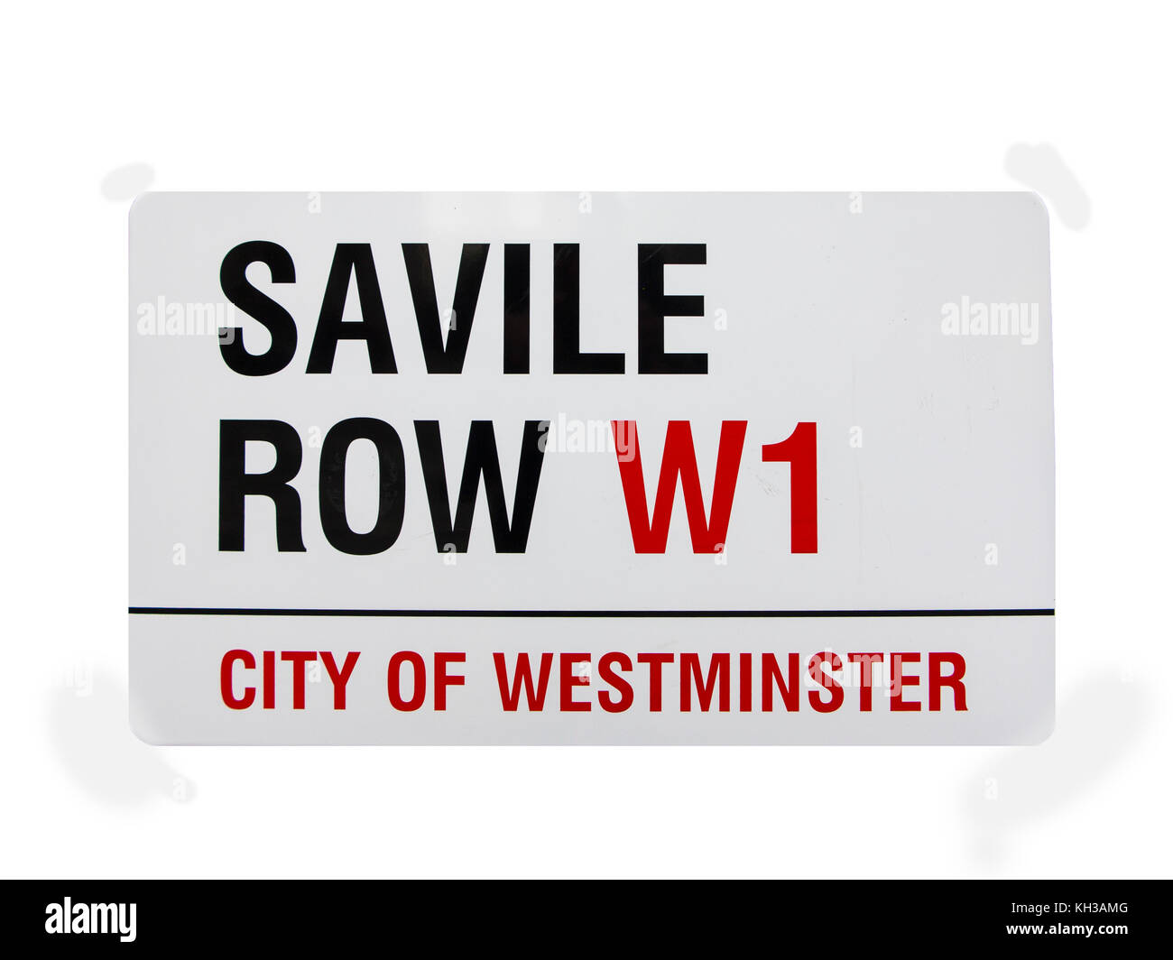 Saville Row segno Foto Stock