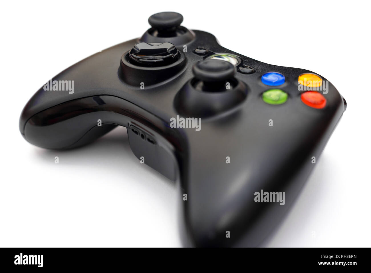 Video game controller per console o computer pc isolati su sfondo bianco. Foto Stock