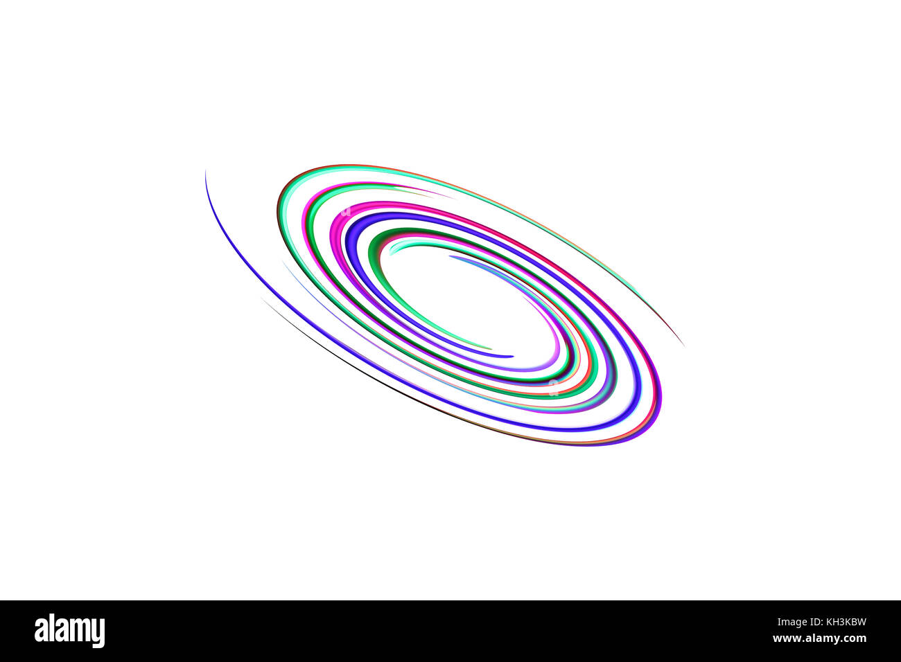 Spirale sfondo arcobaleno Foto Stock