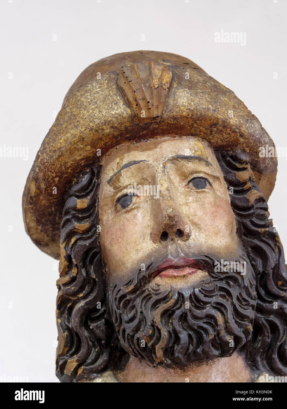 Apostolo Jacob, Jacob von Sacz ?, 1460-1470, museo Old Townhall, Bardejov, Presovsky kraj, Slovacchia, Europa Foto Stock