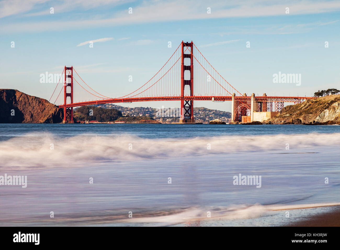Golden Gate Bridge di San Francisco Stati Uniti d'America Foto Stock