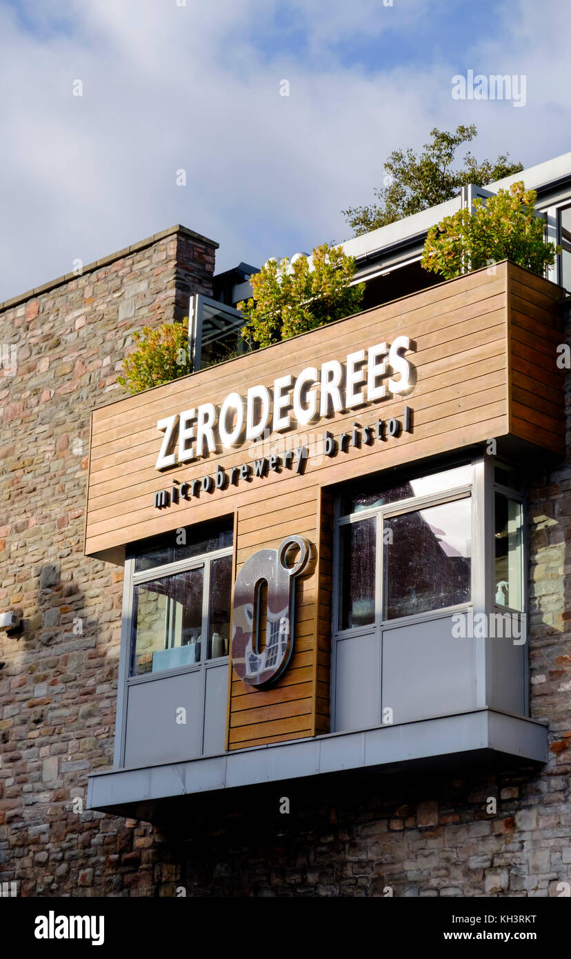 Zero gradi micro birreria e bar Natale passi Bristol Foto Stock