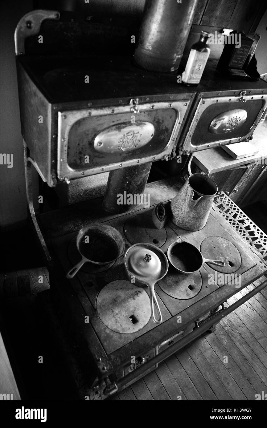 Old Molson Ghost Town a Washington state USA. Paesaggi e paesaggi cittadini Foto Stock