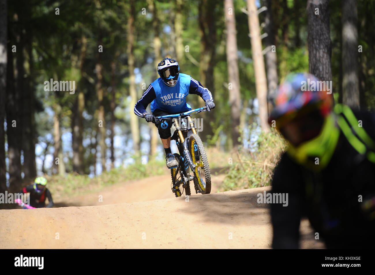 Mountain bike a chikcsands, bedfordshire Foto Stock