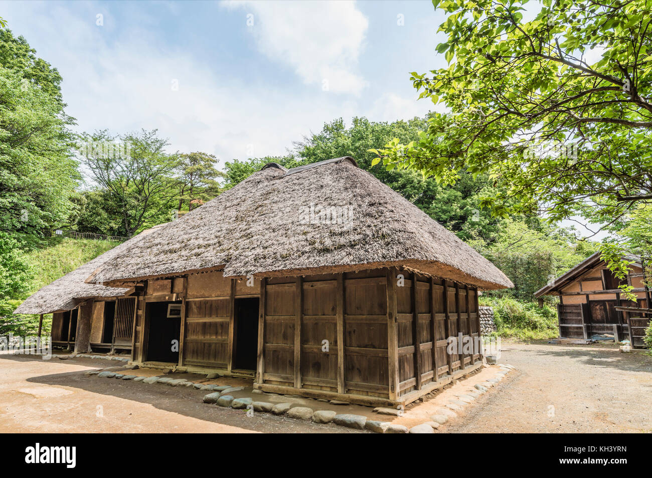Ota House presso Nihon Minkaen Casa Folk Museum, Kawasaki City, Kanagawa, Giappone Foto Stock