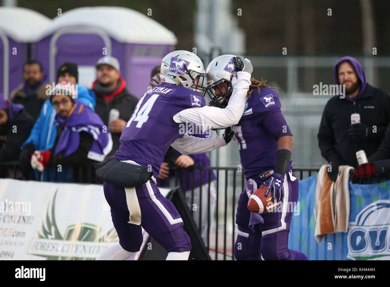 Western Mustangs # 14 Brett Ellerman Foto Stock