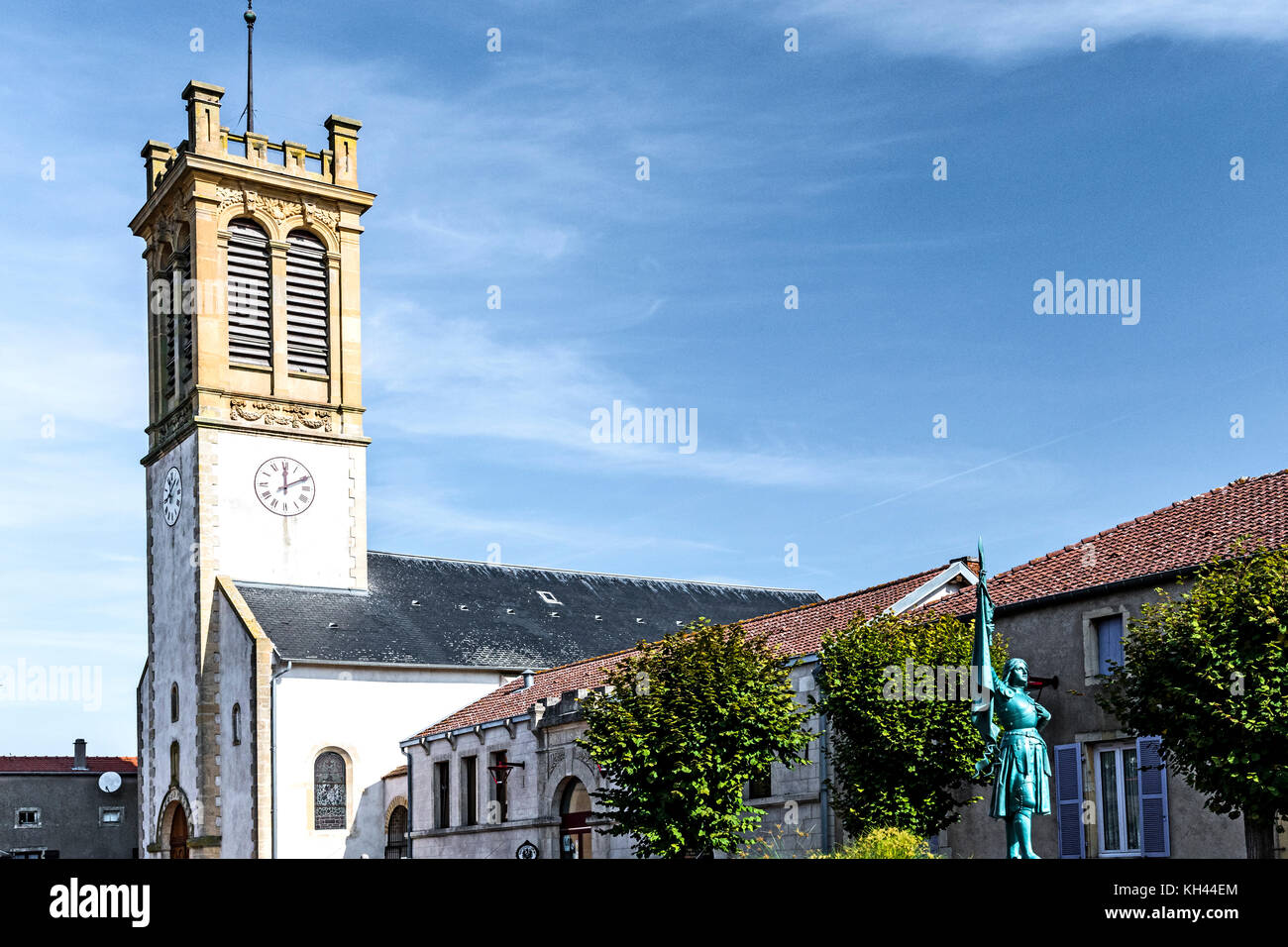 Mars-la-Tour (Francia, Meurthe-et-Moselle department), dove la battaglia di Mars-la-Tour fu combattuta il 16 agosto 1870 durante la guerra franco-prussiana Foto Stock