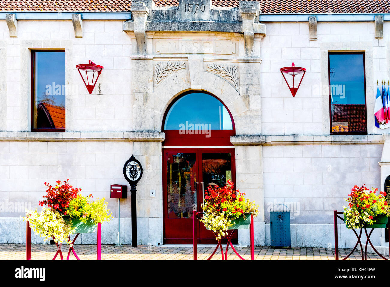 Mars-la-Tour (Francia, Meurthe-et-Moselle department), dove la battaglia di Mars-la-Tour fu combattuta il 16 agosto 1870 durante la guerra franco-prussiana Foto Stock