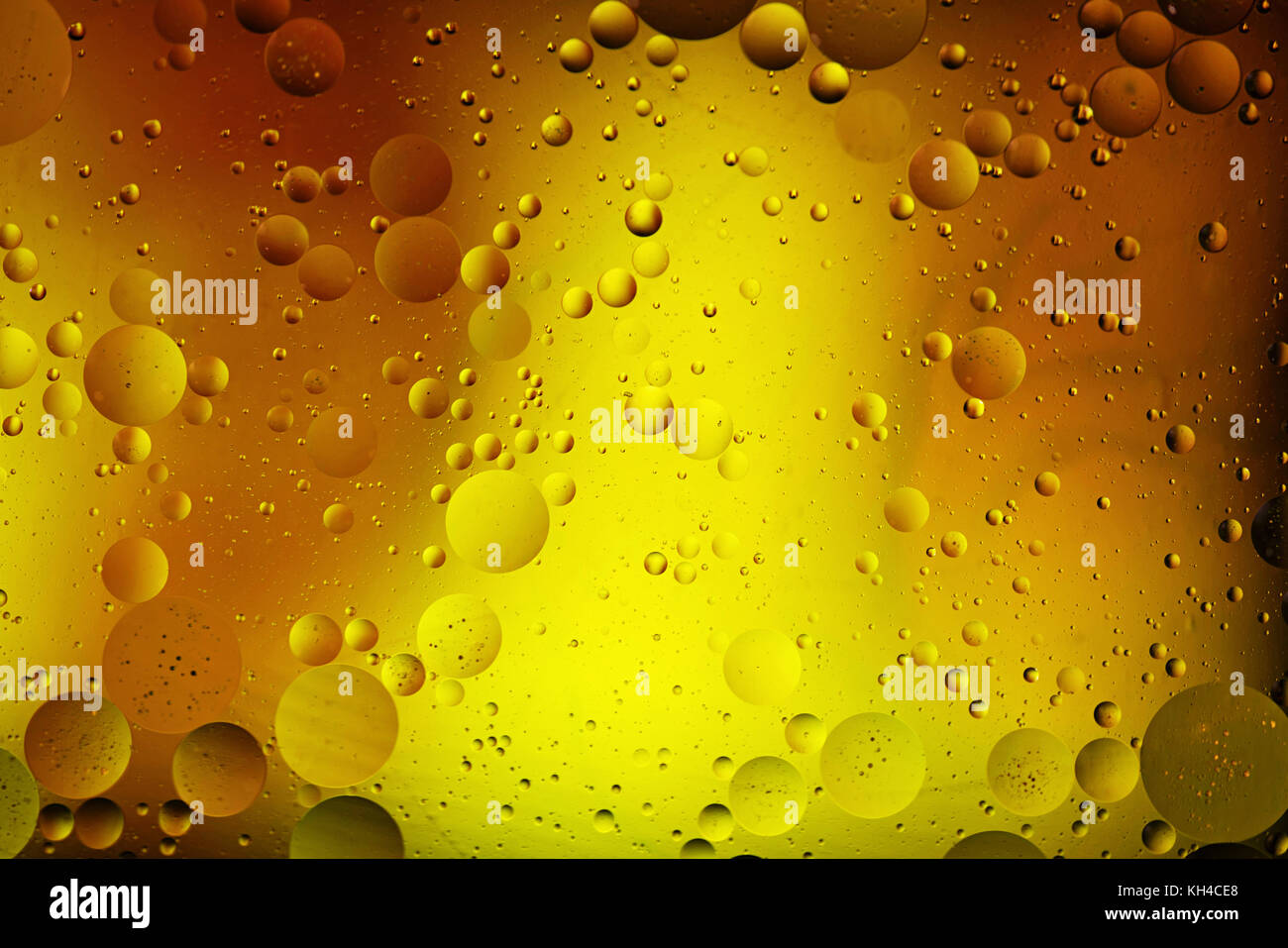 olio e acqua Foto Stock