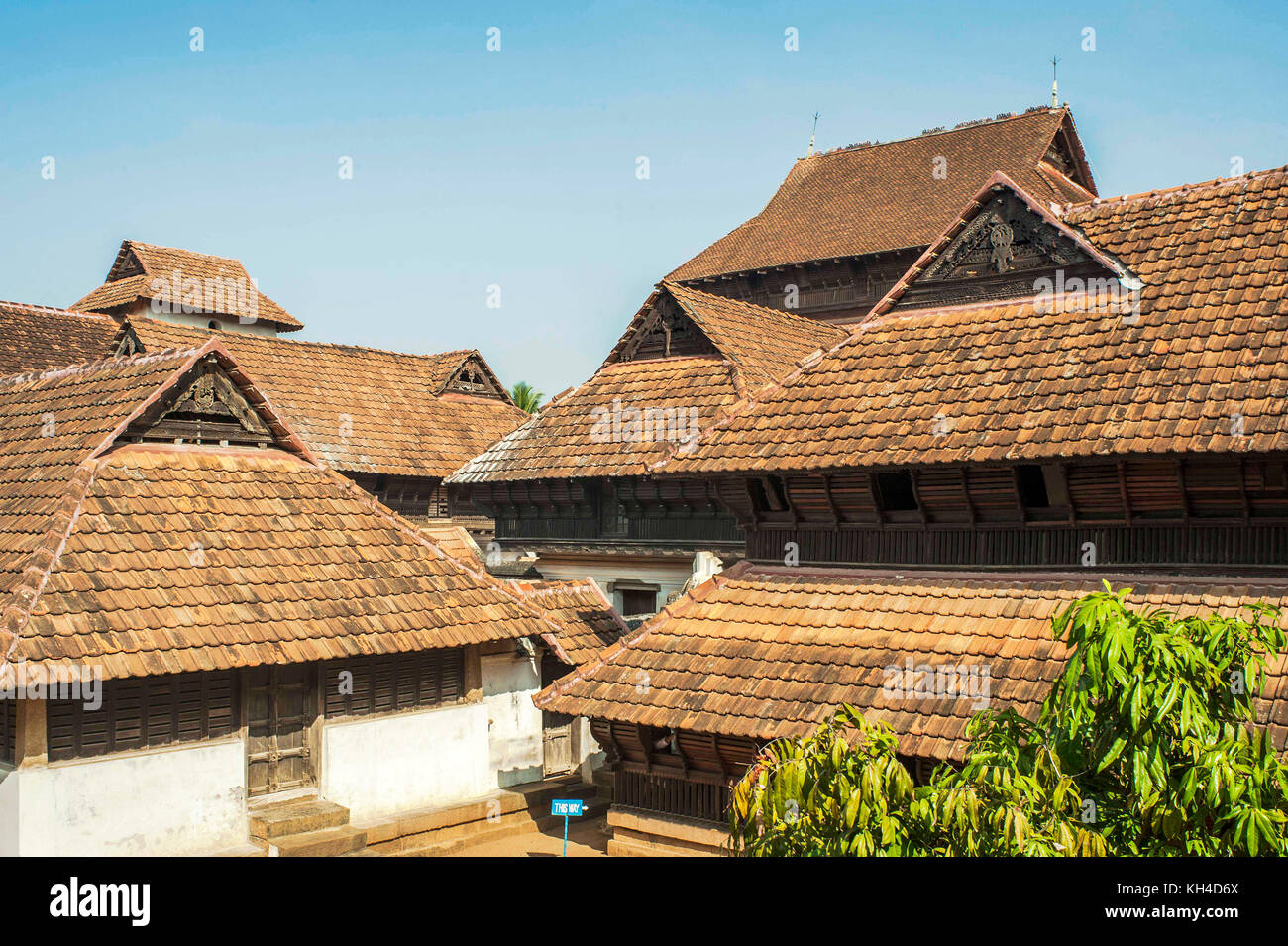 Legno Padmanabhapuram Palace, Tamil Nadu, India, Asia Foto Stock