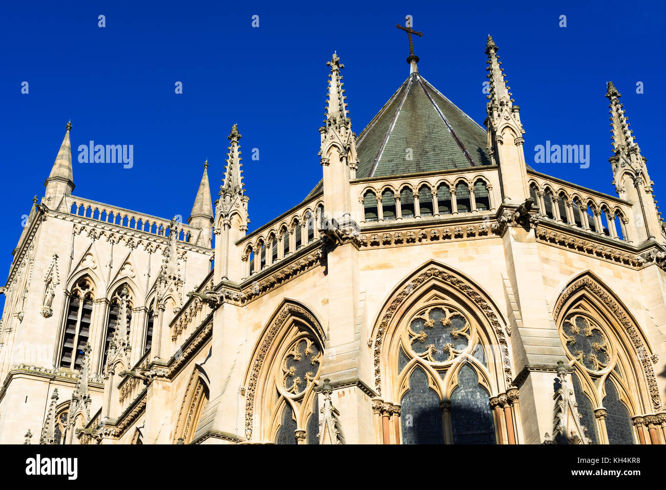 St John's College Chapel, Università di Cambridge, Cambridgeshire, Inghilterra, Regno Unito. Foto Stock