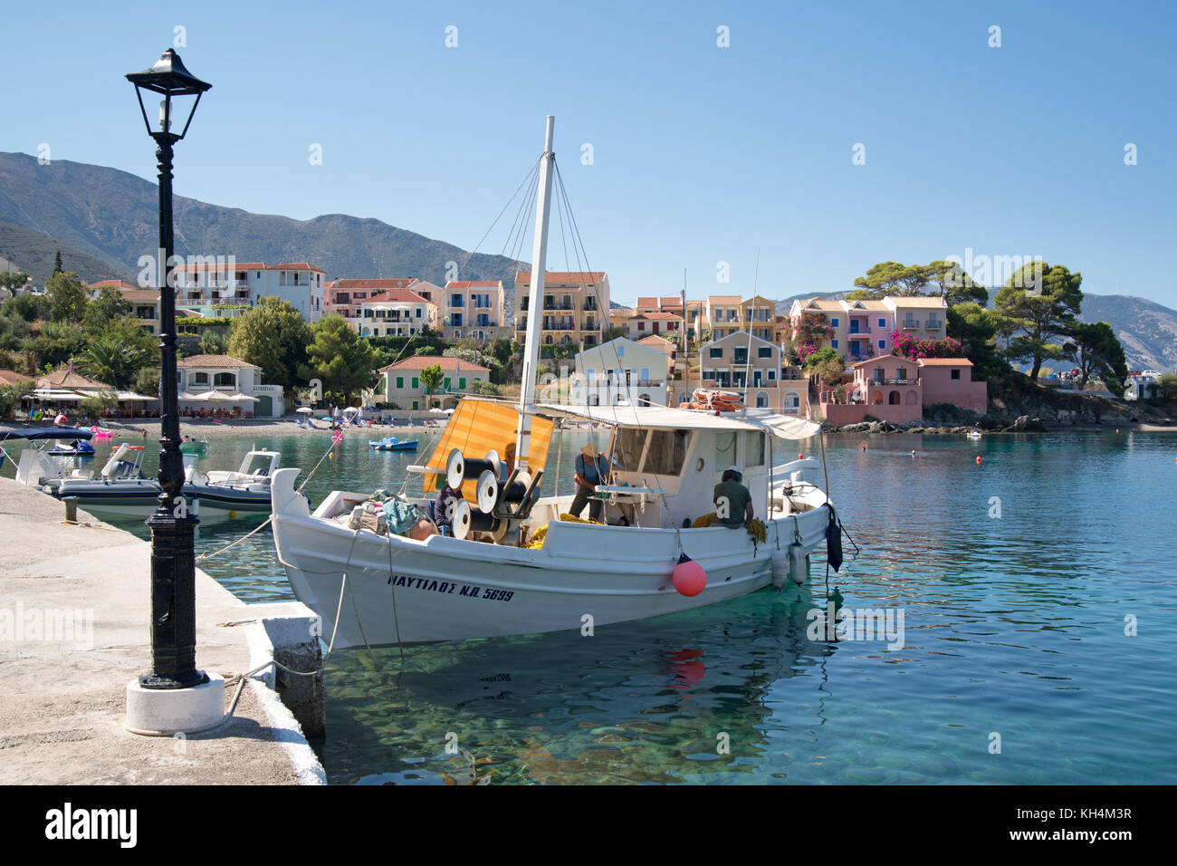 Assos, Cefalonia, Grecia Foto Stock