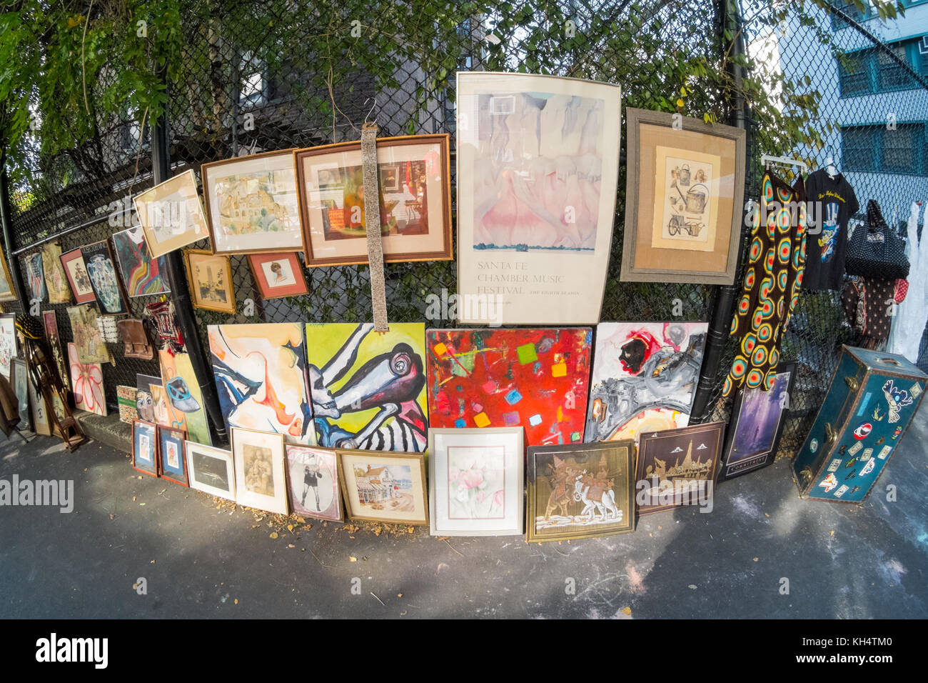 Il Grand Bazaar e il mercato delle pulci Upper West Side di New York City, Stati Uniti d'America. Foto Stock