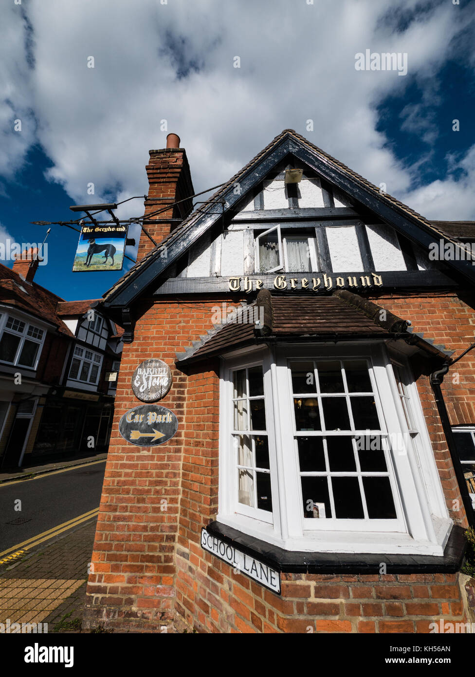 The Greyhound Pub, Wargrave, Village, Berkshire, Inghilterra, Regno Unito, GB. Foto Stock