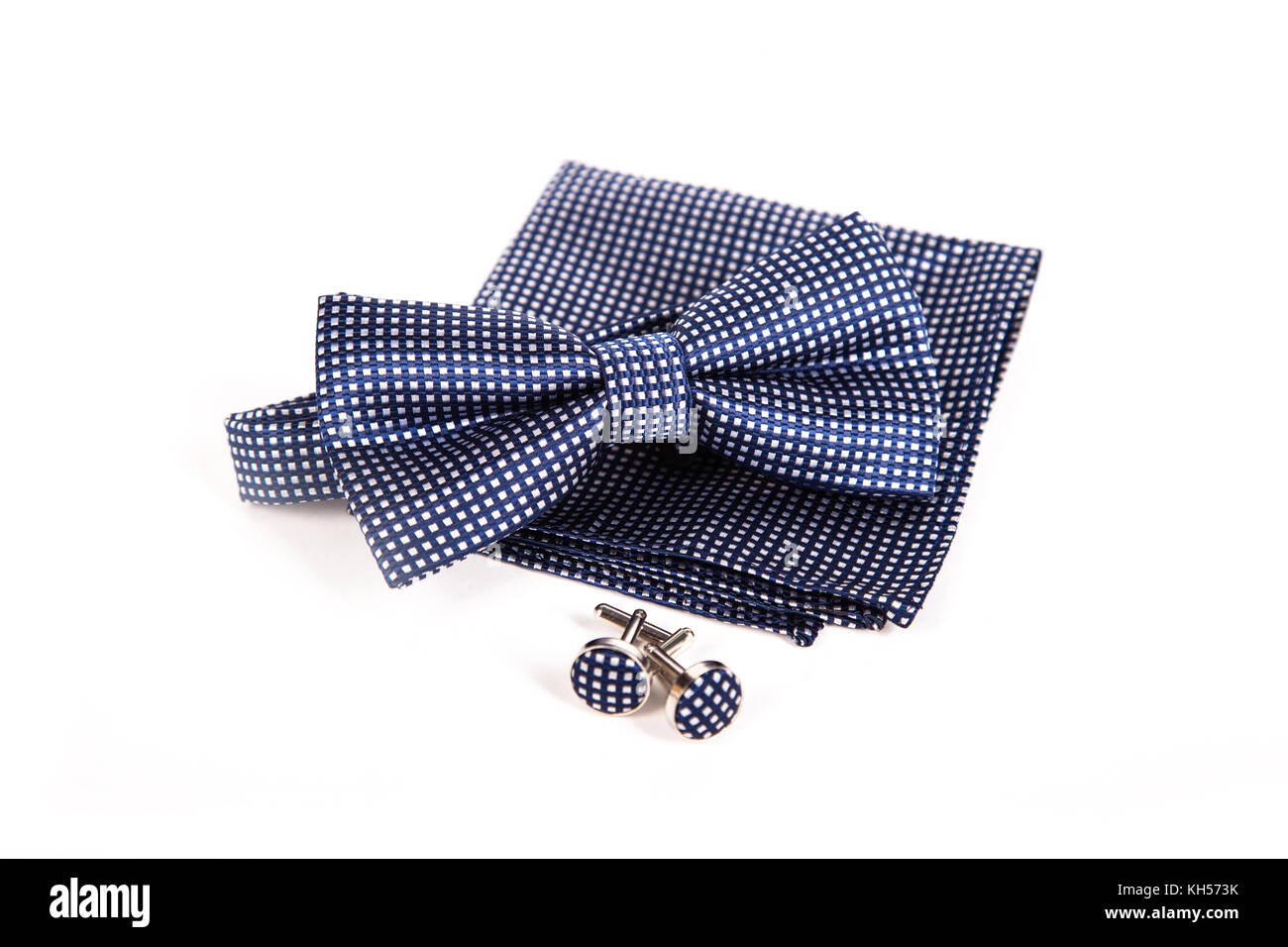 Accessori: butterfly, cravatte, gemelli, per un abito classico Foto Stock
