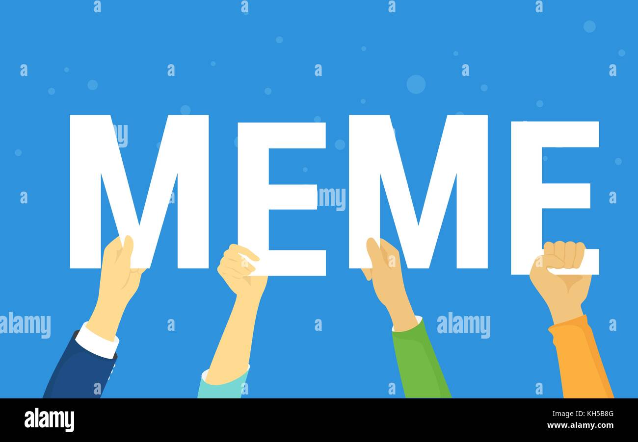 Meme concetto illustrazione vettoriale Illustrazione Vettoriale