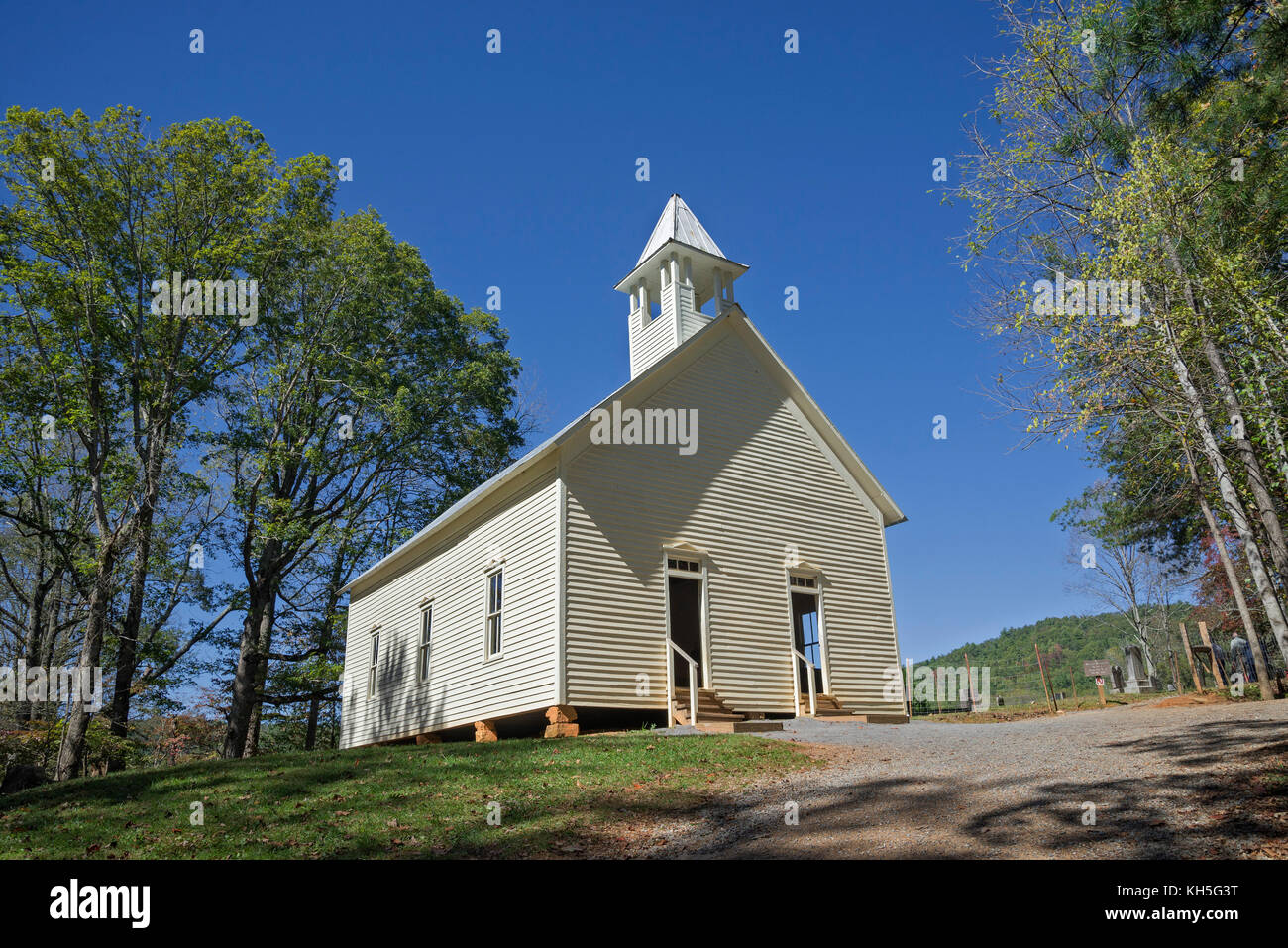 Parco Nazionale di Great Smoky Mountains. Cades Cove loop road. Foto Stock