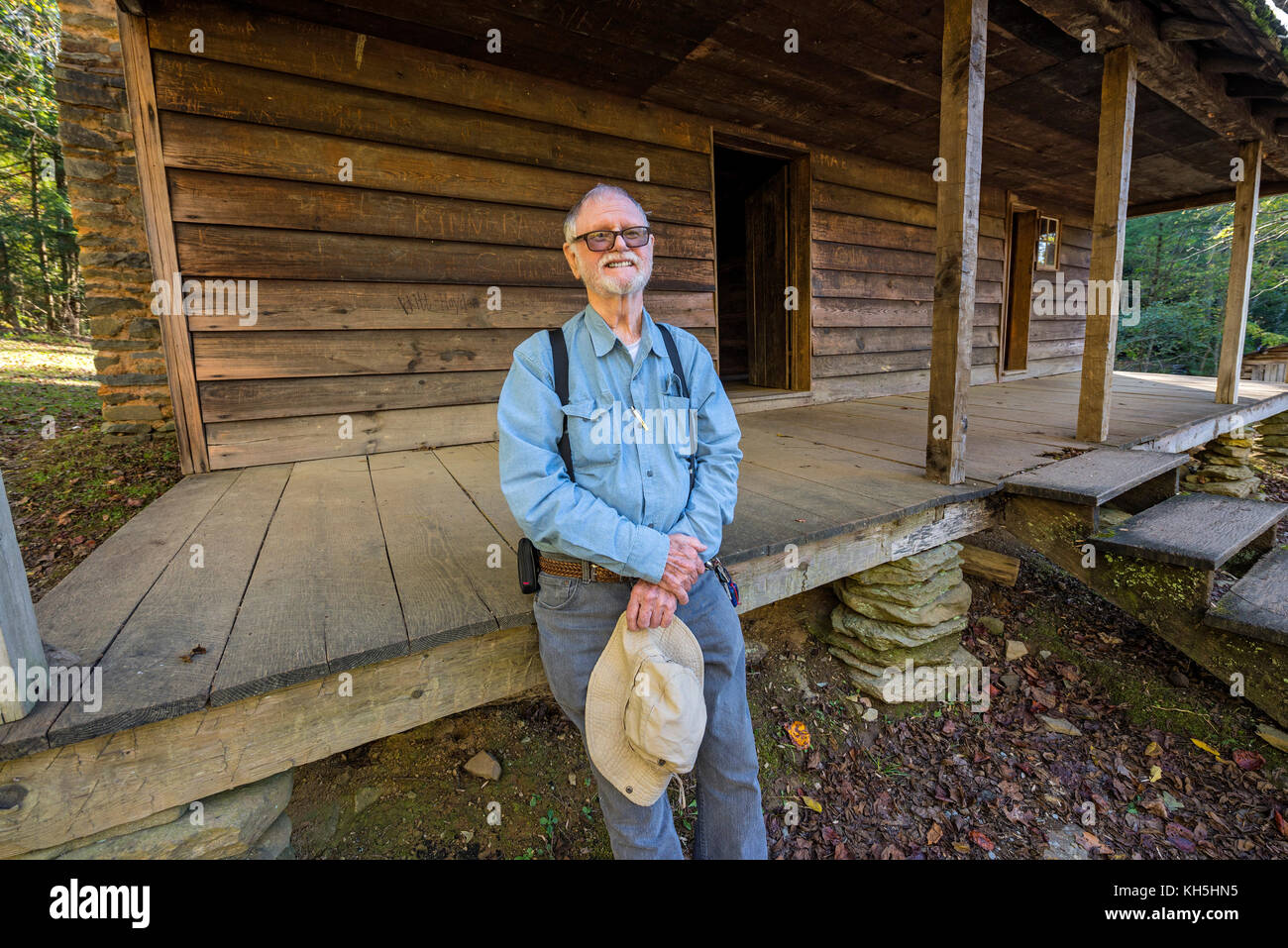 Parco Nazionale di Great Smoky Mountains. Cades Cove loop road. Foto Stock