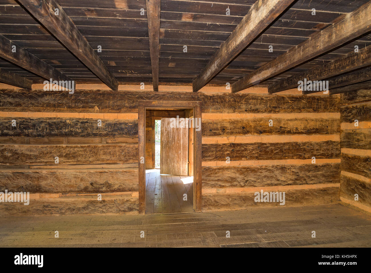 Parco Nazionale di Great Smoky Mountains. Cades Cove loop road. Foto Stock